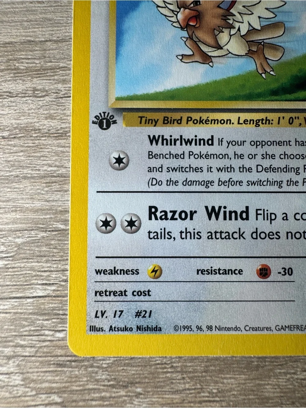 Lt. Surge's Spearow #83/1st Edition/Pokemon Gym Heroes